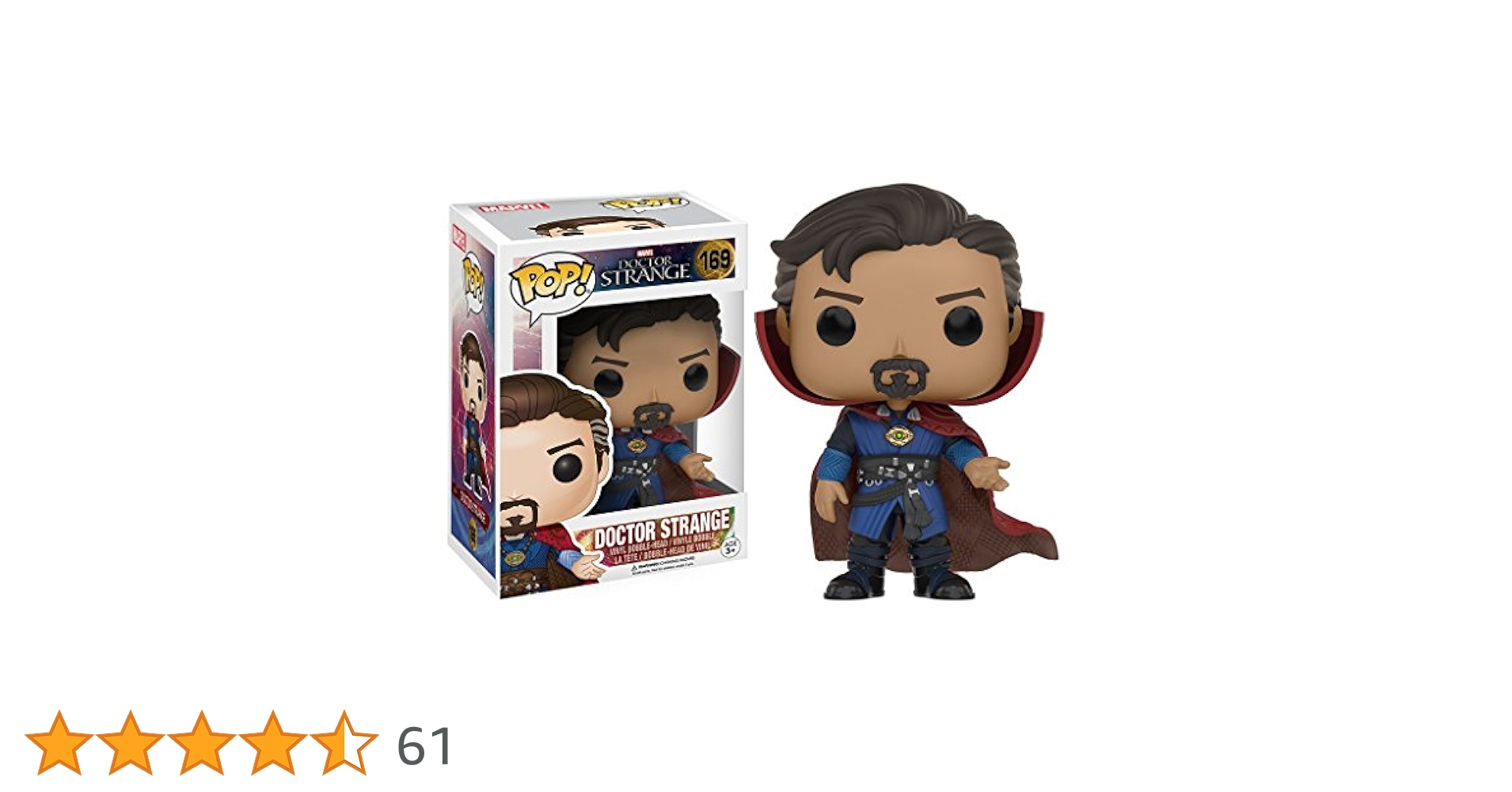 Doctor Strange Vinyl Bobble-Head 169 Unisex Funko Pop